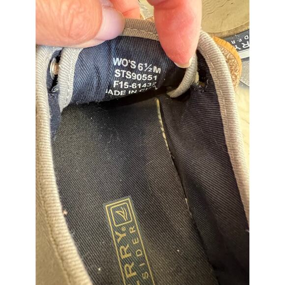 Sperry Canvas Low Top sneakers Gray 6.5 - Picture 7 of 8